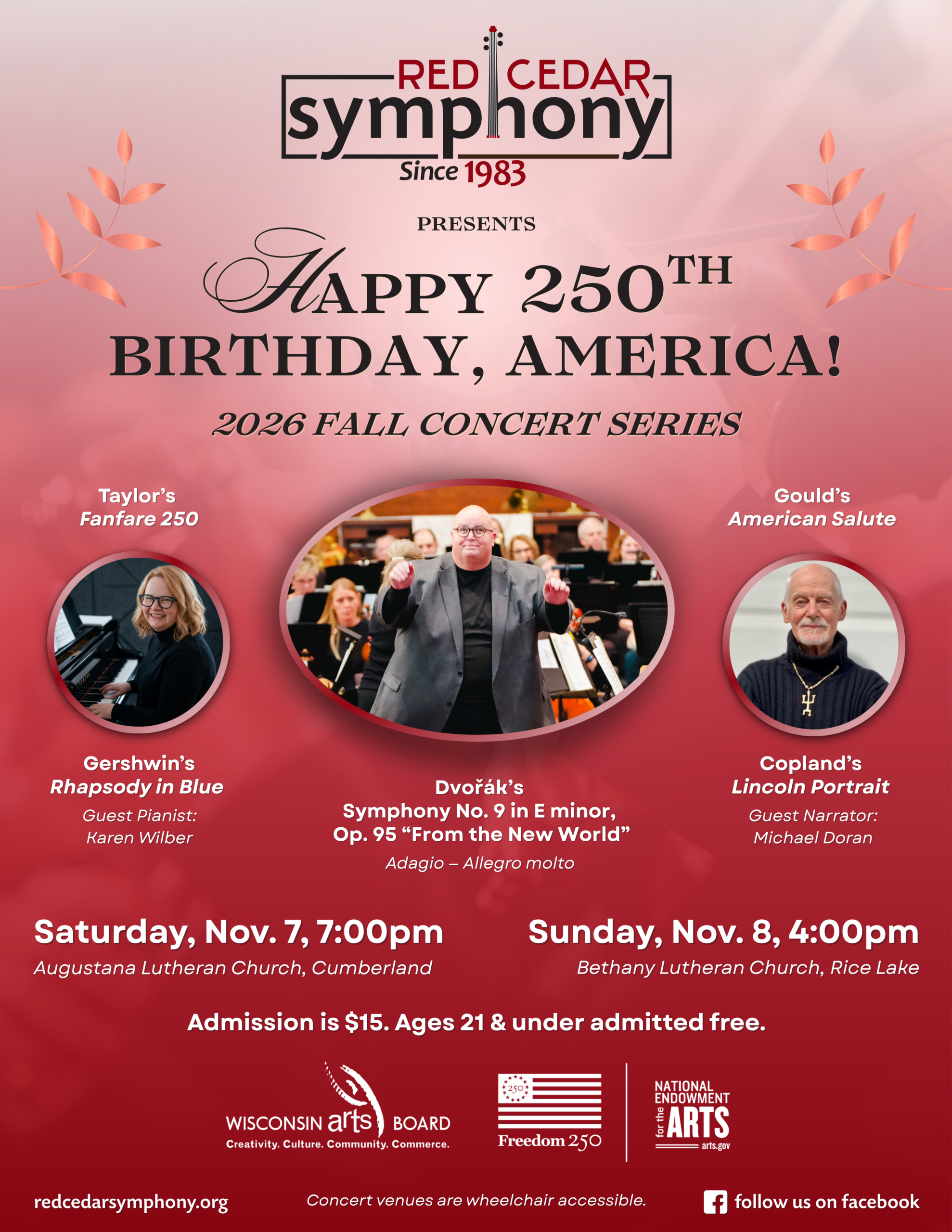 Red Cedar Symphony Fall 2026 Poster