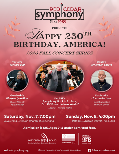 Red Cedar Symphony Fall 2026 Poster